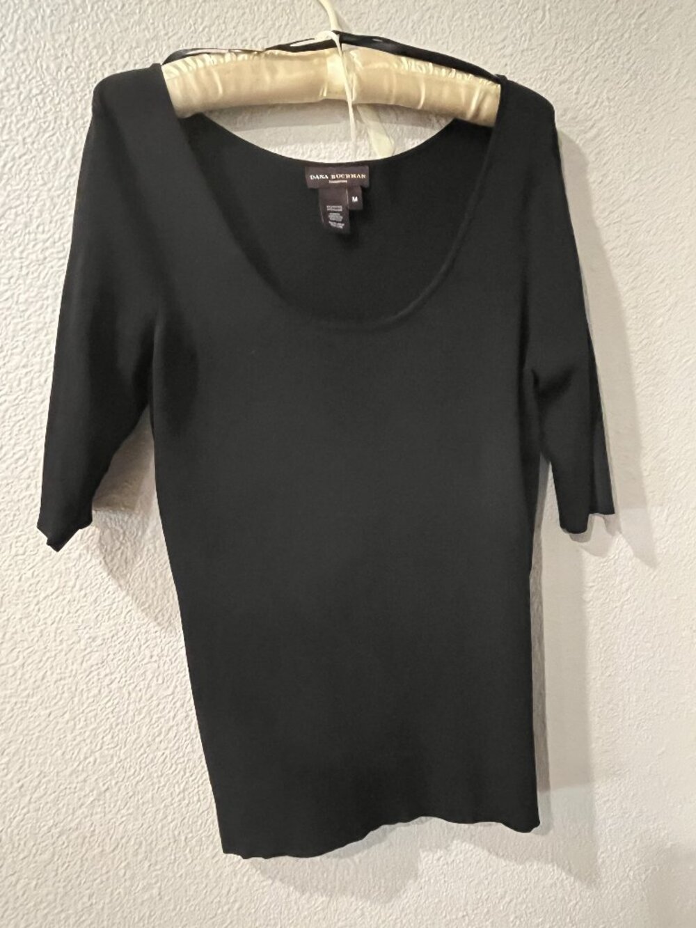 All Black Dana Buckman Scoop-Neck top.